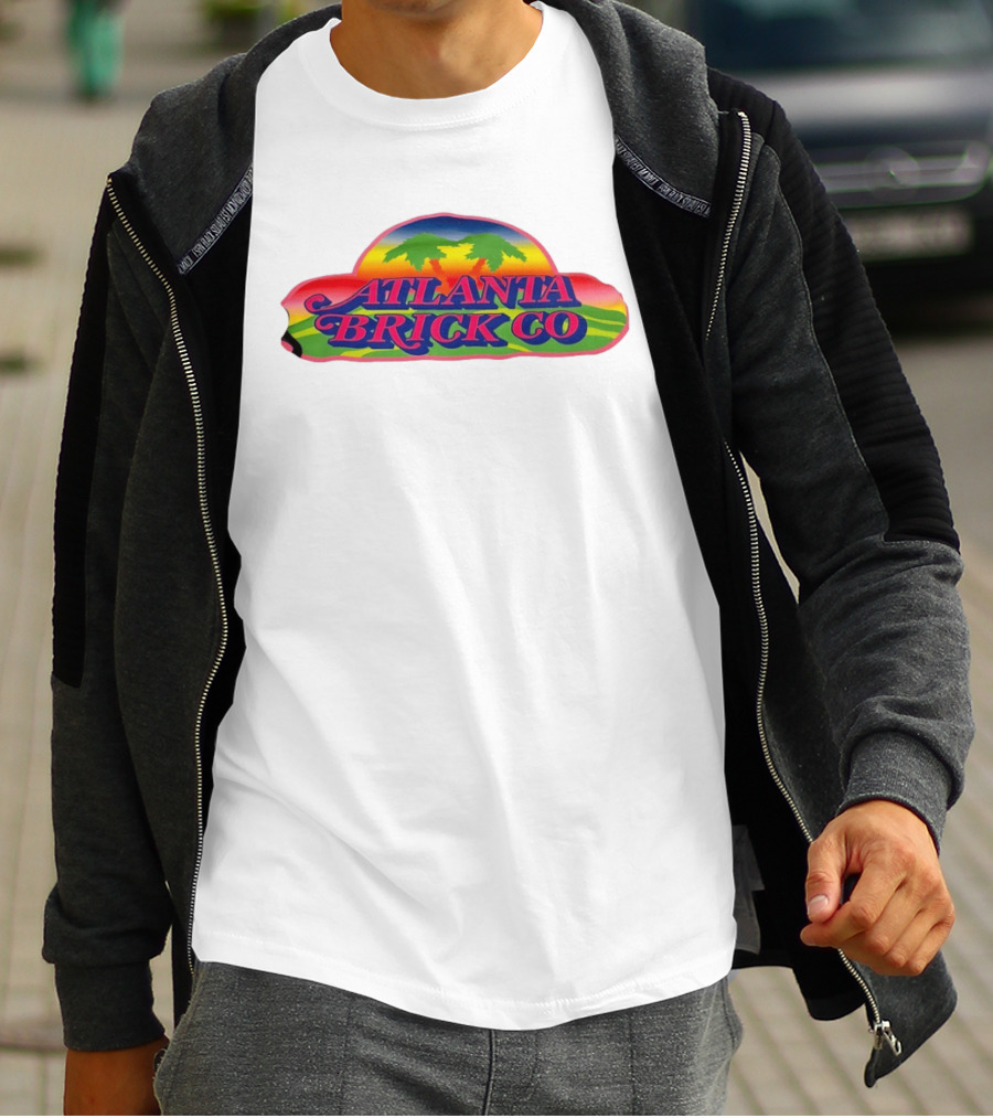Atlanta Brick Co Retro Palm Tree Sunset T-Shirt