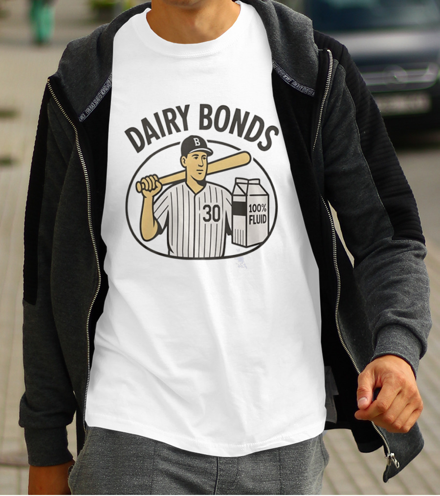 Dairy Bonds Baseball 30 Player 100 Percent Fluid T-Shirt