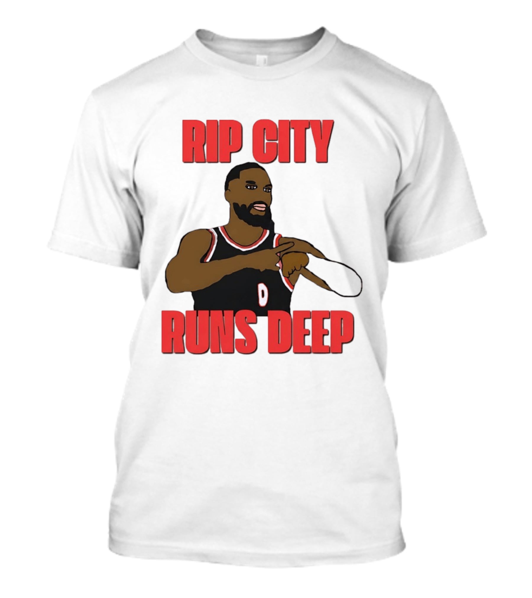 Rip City Runs Deep Damian Lillard Portland Trail Blazers T-Shirt
