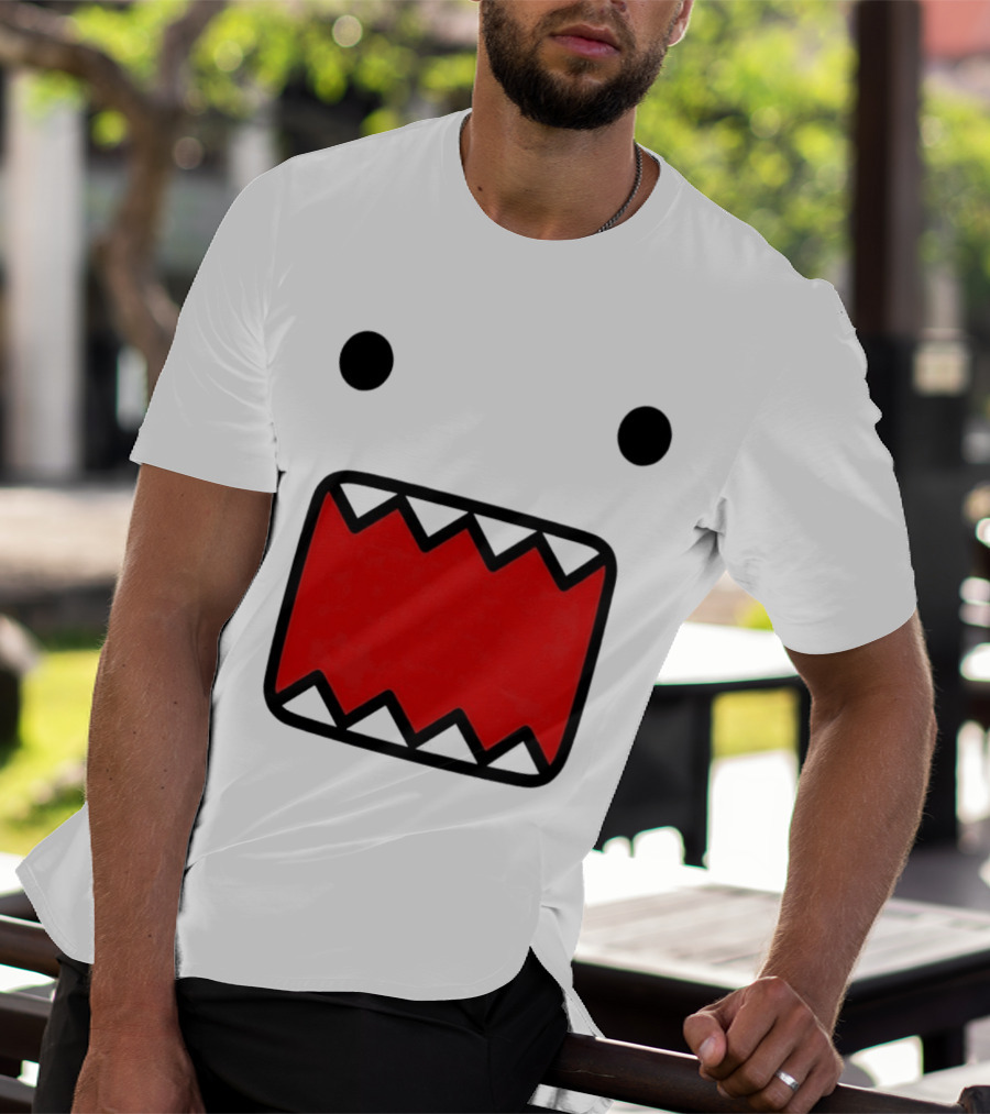 Domo Kun Face Expression With Red Teeth T-Shirt