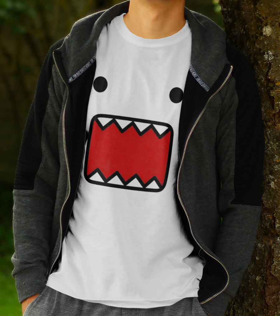 Domo Kun Face Expression With Red Teeth T-Shirt