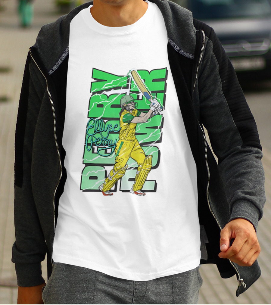Ellyse Perry Australian Power Cricket Player Australia T-Shirt