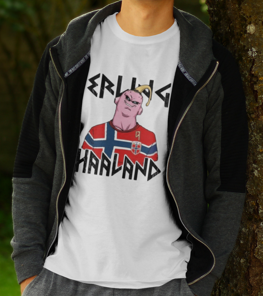 Erling Haaland Majin Buu Dragon Ball Norway Jersey Soccer T-Shirt
