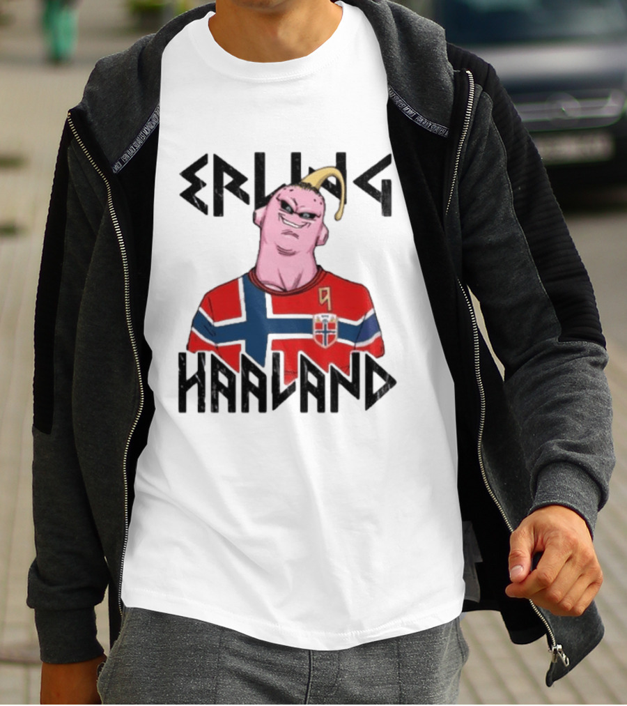Erling Haaland Majin Buu Dragon Ball Norway Jersey Soccer T-Shirt