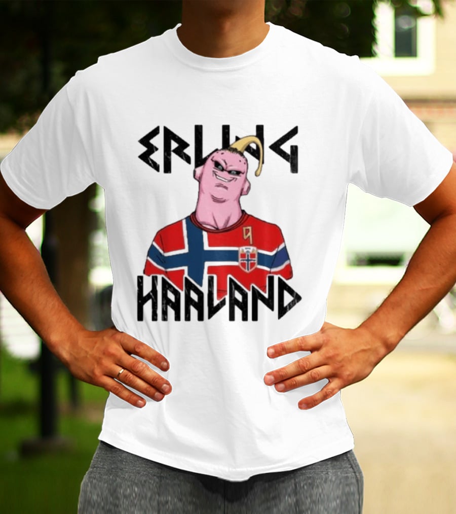 Erling Haaland Majin Buu Dragon Ball Norway Jersey Soccer T-Shirt