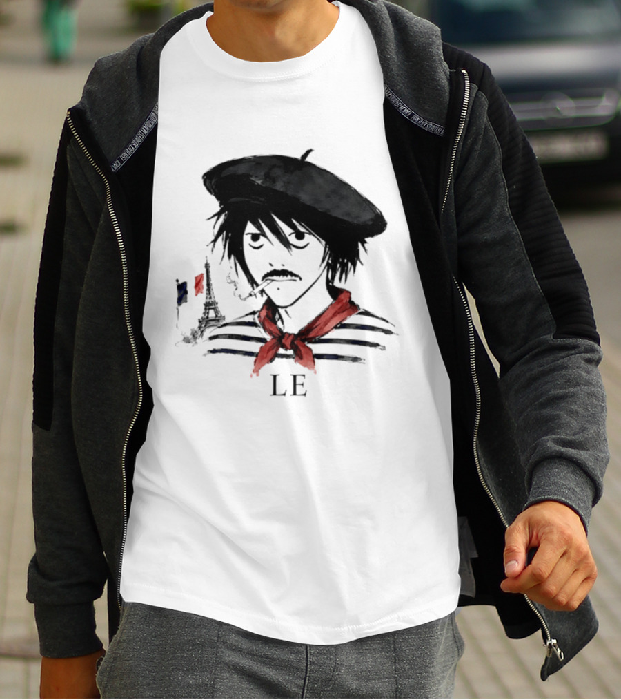 LE D. Note L Death Note Eiffel Tower France T-Shirt