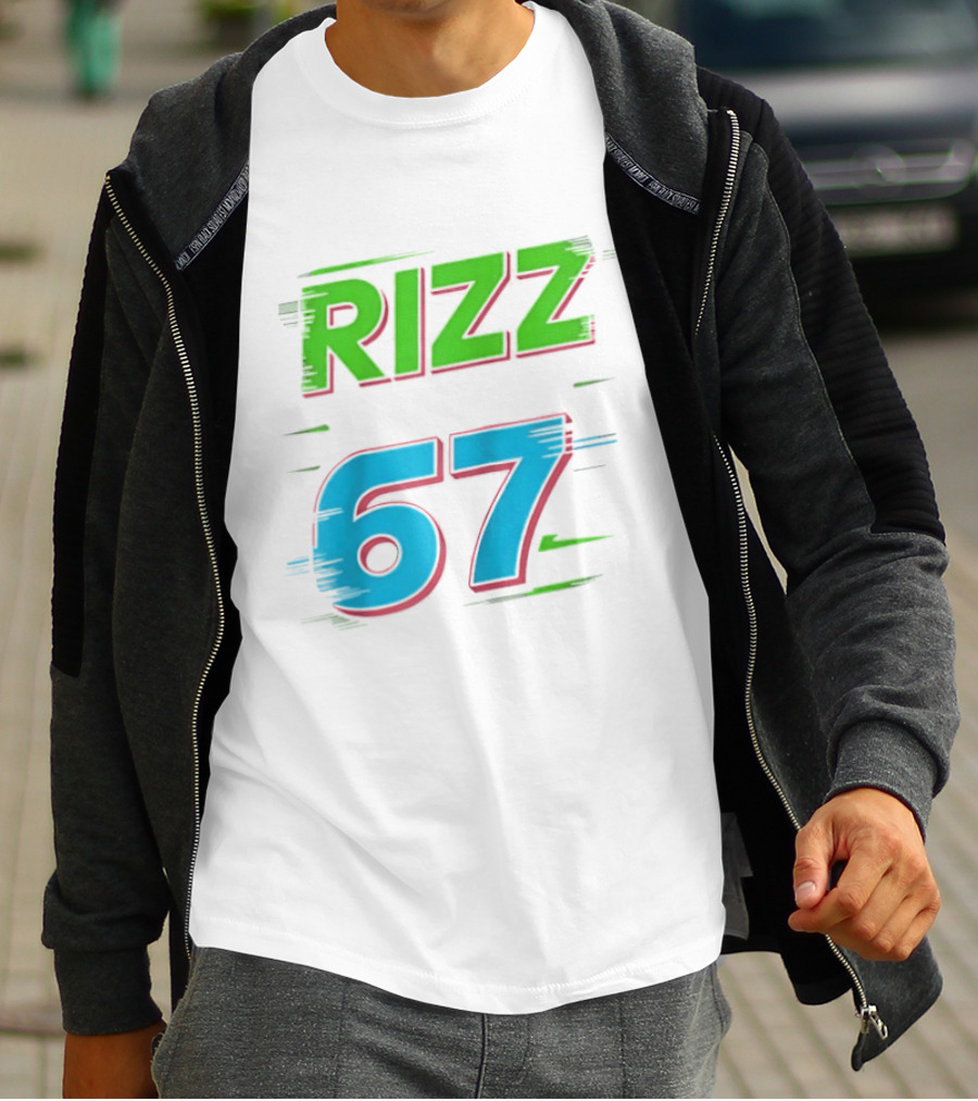 Rizz 67 Colorful Brushstroke T-Shirt