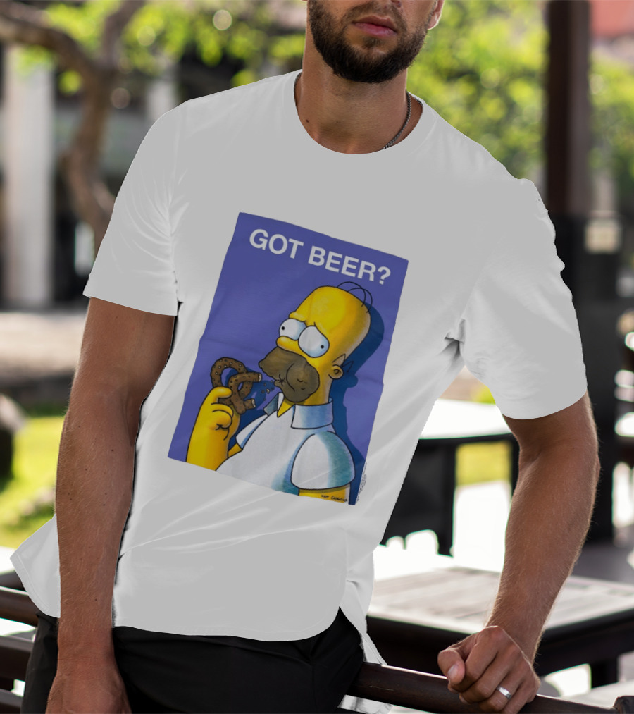 Got Beer Homer Eating Pretzel T-Shirt
