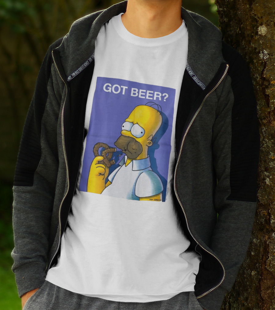 Got Beer Homer Eating Pretzel T-Shirt