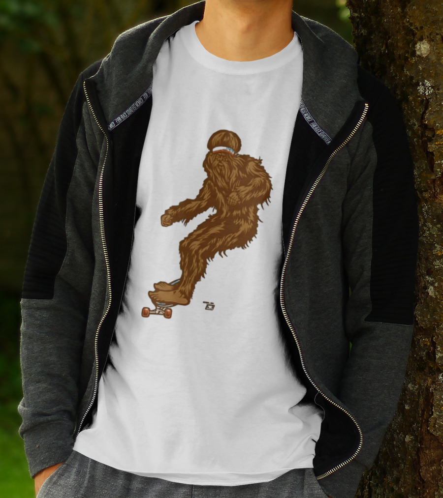 Ames Bros Skater Bigfoot Sasquatch Skateboard Legend T-Shirt