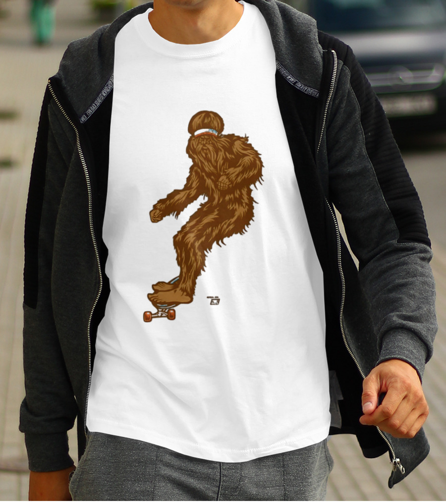 Ames Bros Skater Bigfoot Sasquatch Skateboard Legend T-Shirt