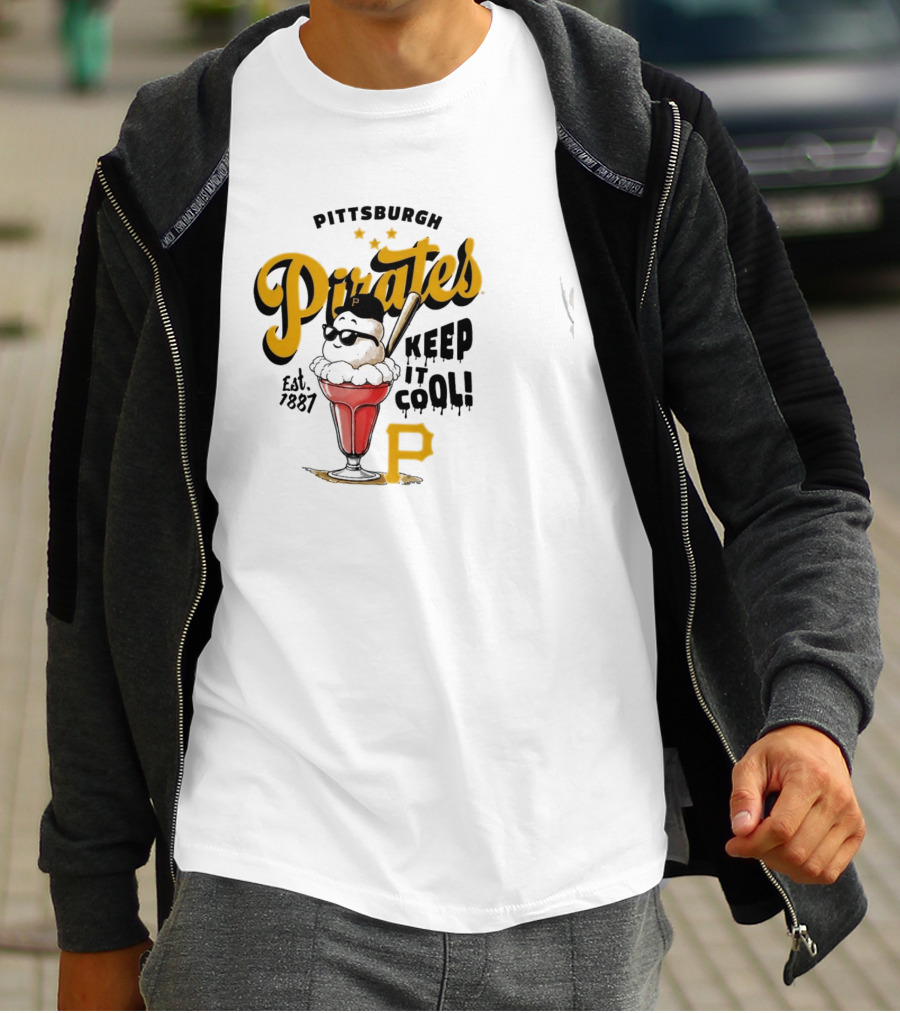 Pittsburgh Pirates Keep It Cool Est 1887 Ice Cream Sundae T-Shirt