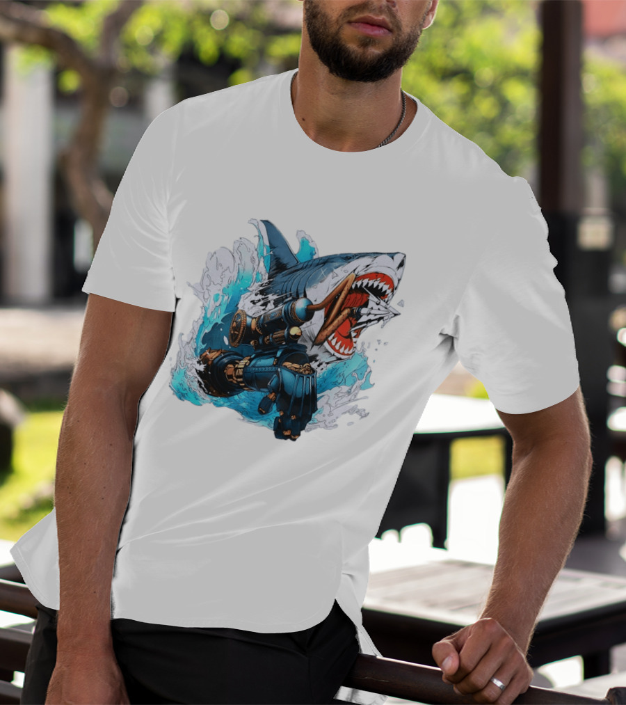 Steampunk Shark Lies Of P Puppet String Adventure Magic T-Shirt