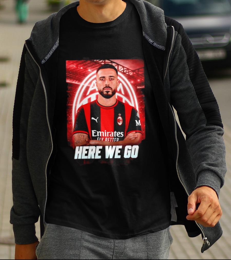 AC Milan Sign Mario Gila From Lazio Here We Go Soccer Transfer News T-Shirt