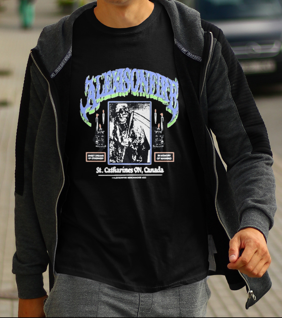 Alexisonfire St Catharines ON Canada Sweet Dreams Of Otherness In Memory Of Mankind Candle T-Shirt