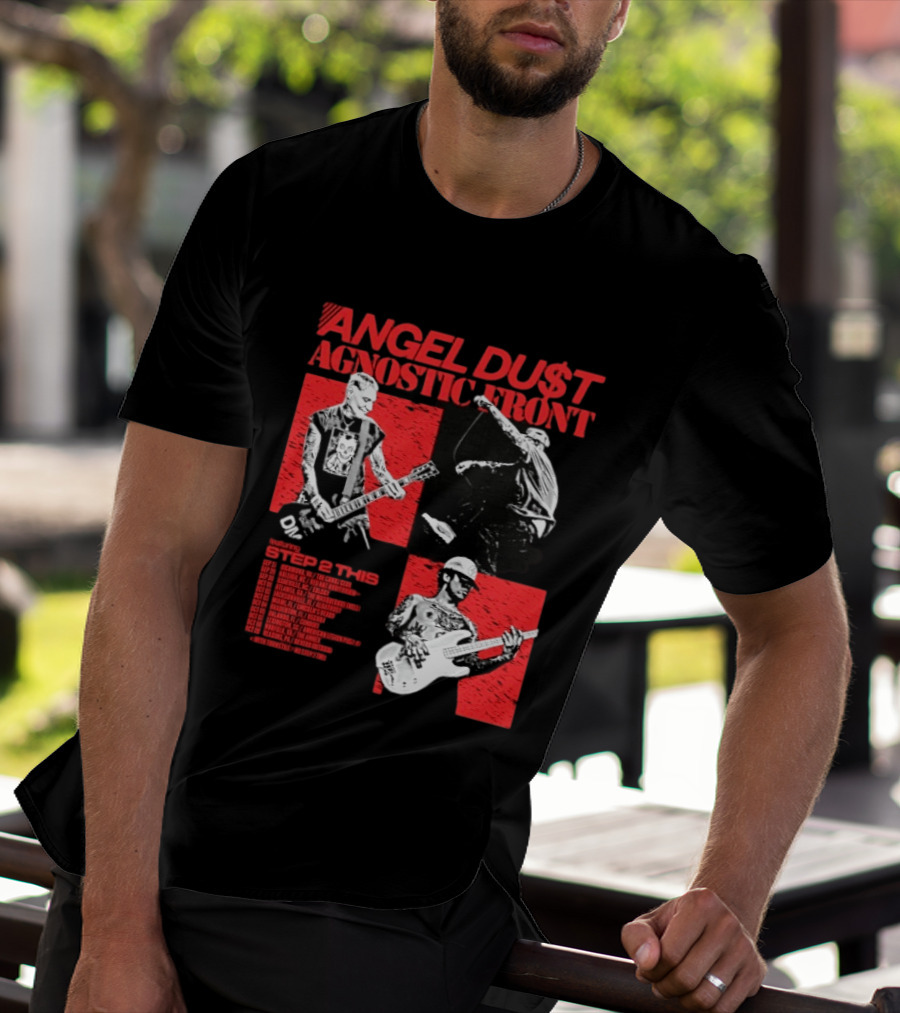 Angel Du$t Agnostic Front Featuring Step 2 This Tour Live Band Performance T-Shirt