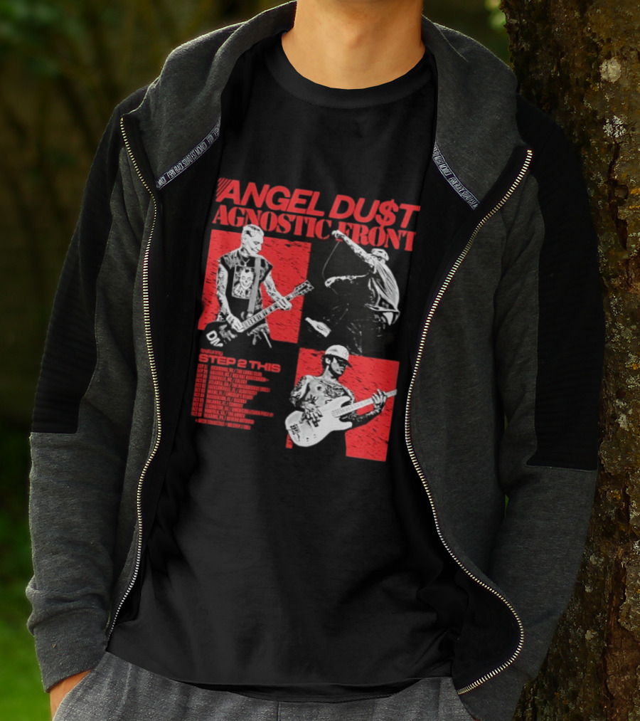 Angel Du$t Agnostic Front Featuring Step 2 This Tour Live Band Performance T-Shirt