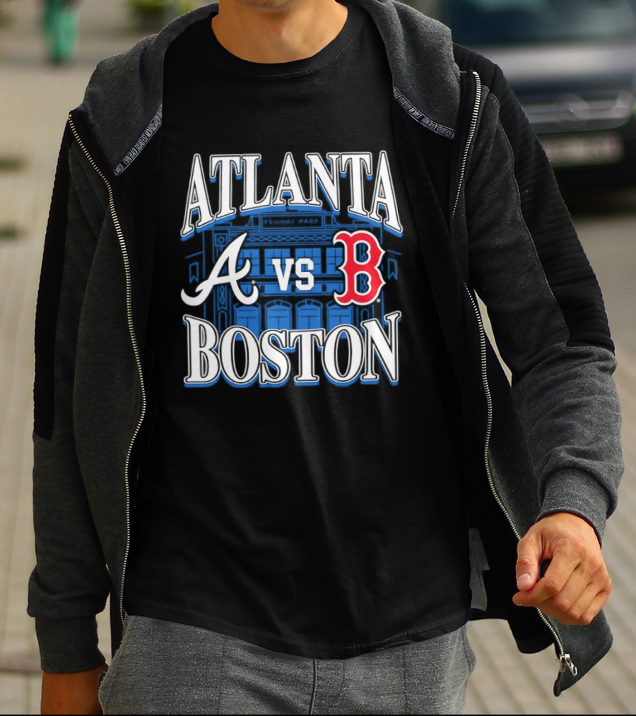 Atlanta Vs Boston Braves Red Sox Fenway Park MLB Baseball T-Shirt
