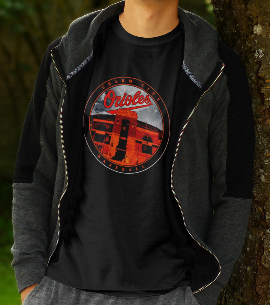 Charm City Orioles Baseball Oriole Park Camden Yards Home Plate Plaza T-Shirt