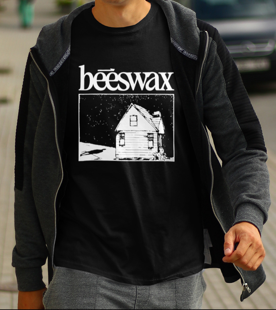 Beeswax City Of Lab Cabin Snow Scene T-Shirt
