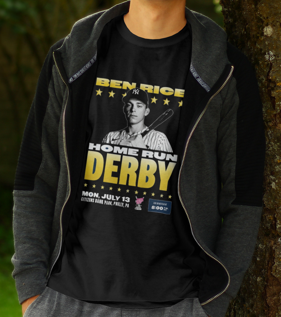 Ben Rice Home Run Derby July 13 Citizens Bank Park Philly Netflix 8 PM T-Shirt