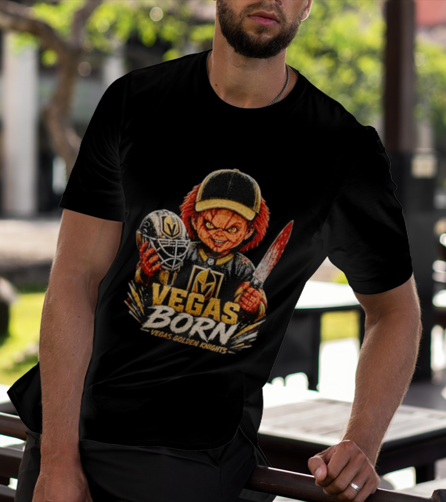 Vegas Born Chucky Vegas Golden Knights NHL T-Shirt