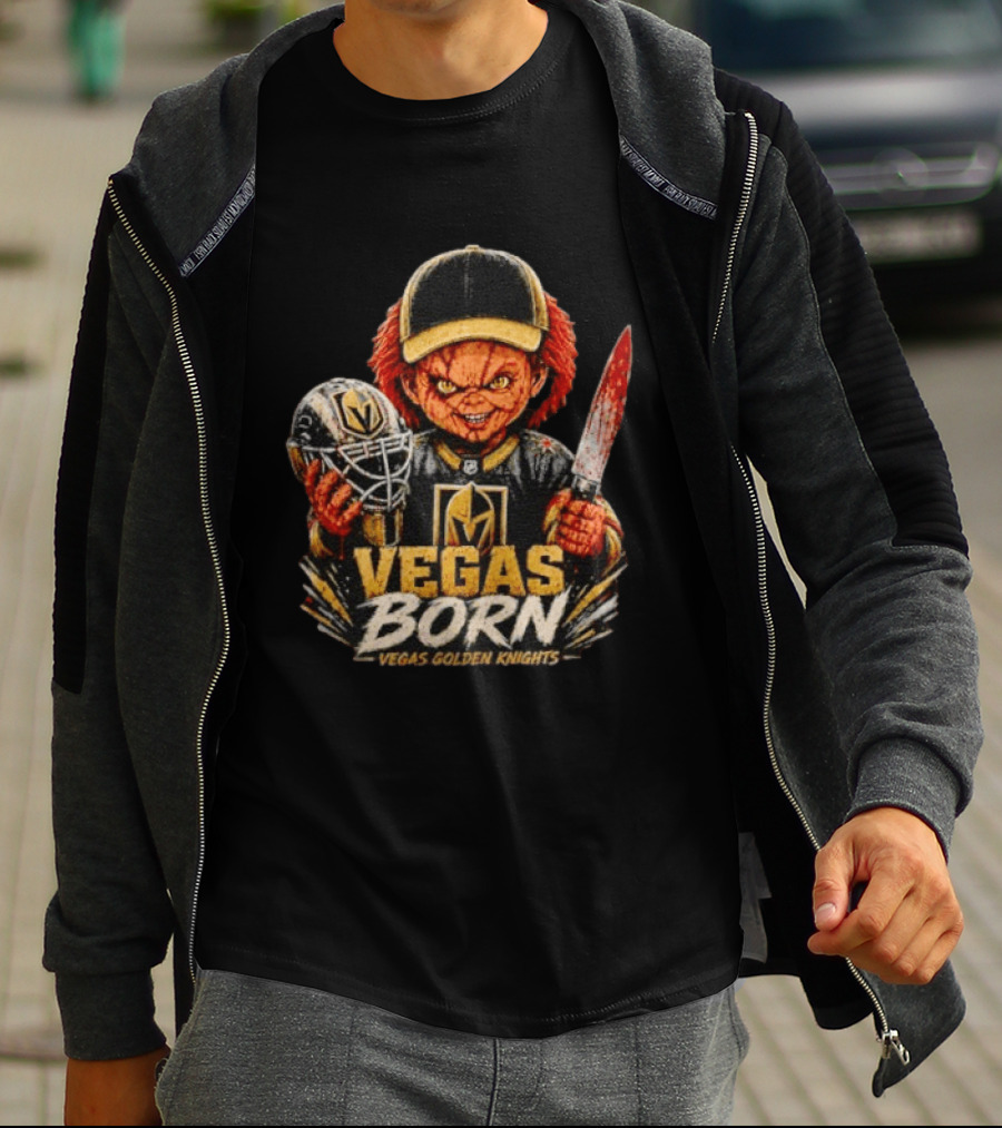 Vegas Born Chucky Vegas Golden Knights NHL T-Shirt