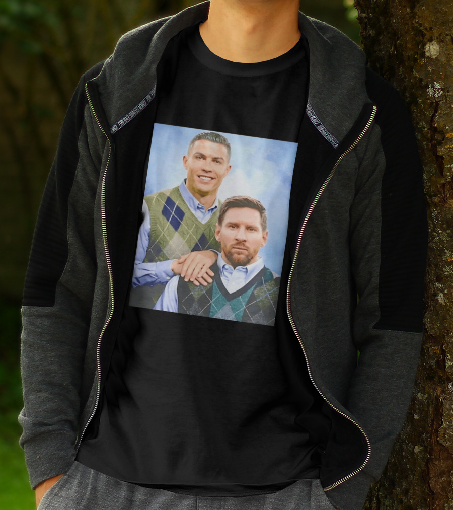 Cristiano Ronaldo Lionel Messi Step Brothers Meme T-Shirt