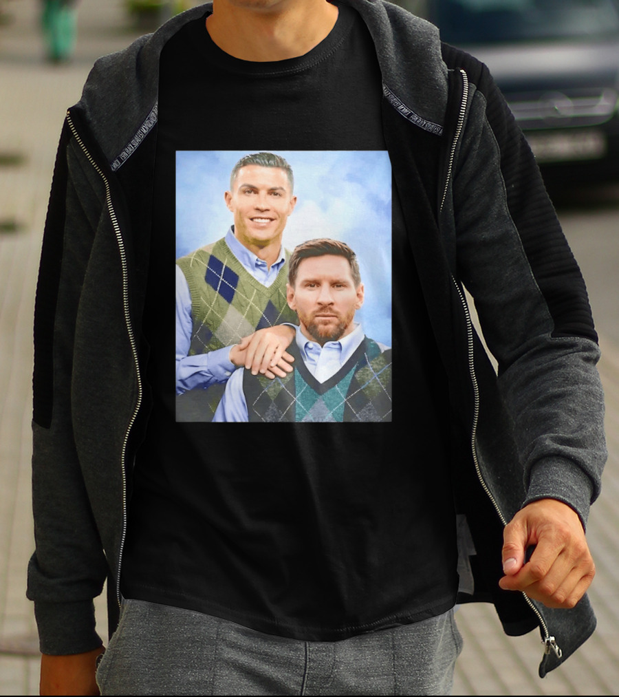 Cristiano Ronaldo Lionel Messi Step Brothers Meme T-Shirt