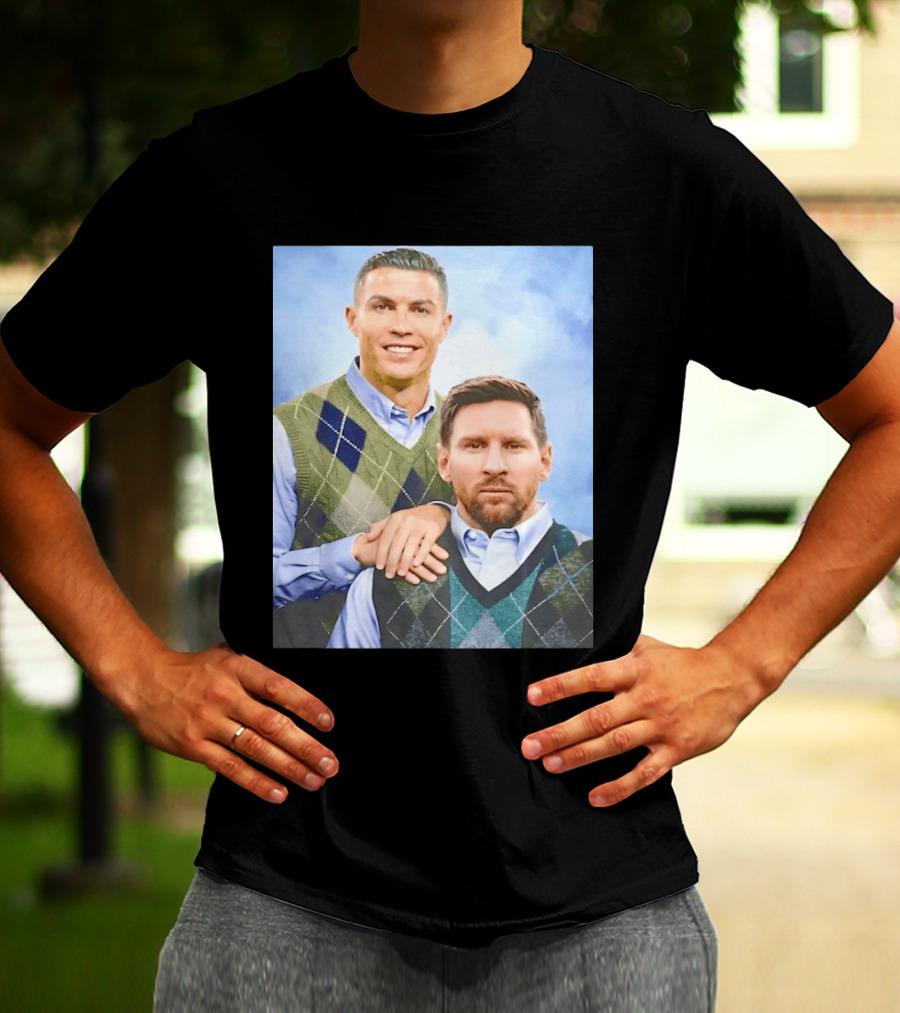 Cristiano Ronaldo Lionel Messi Step Brothers Meme T-Shirt