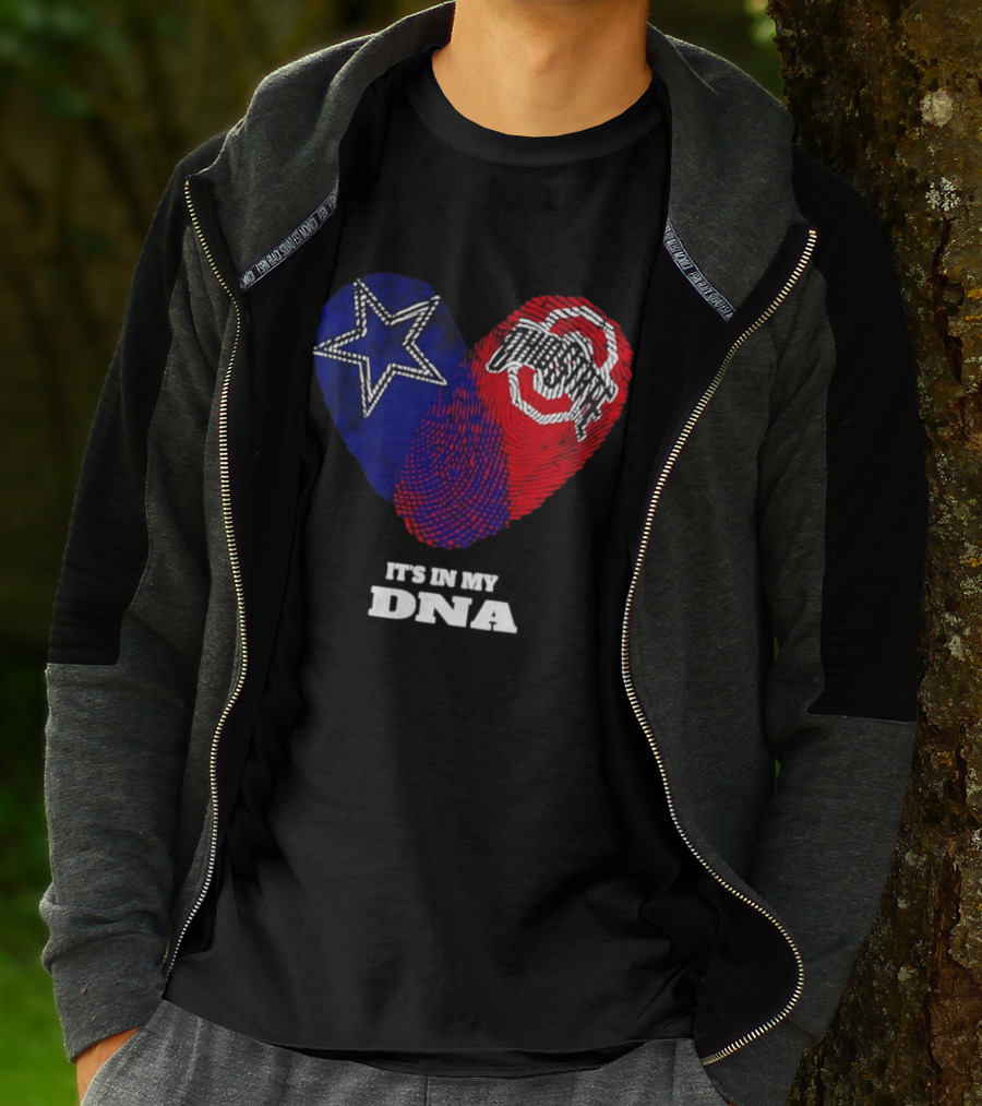 Dallas Cowboys Star And Ohio State Buckeyes Logo It's In My DNA T-Shirt