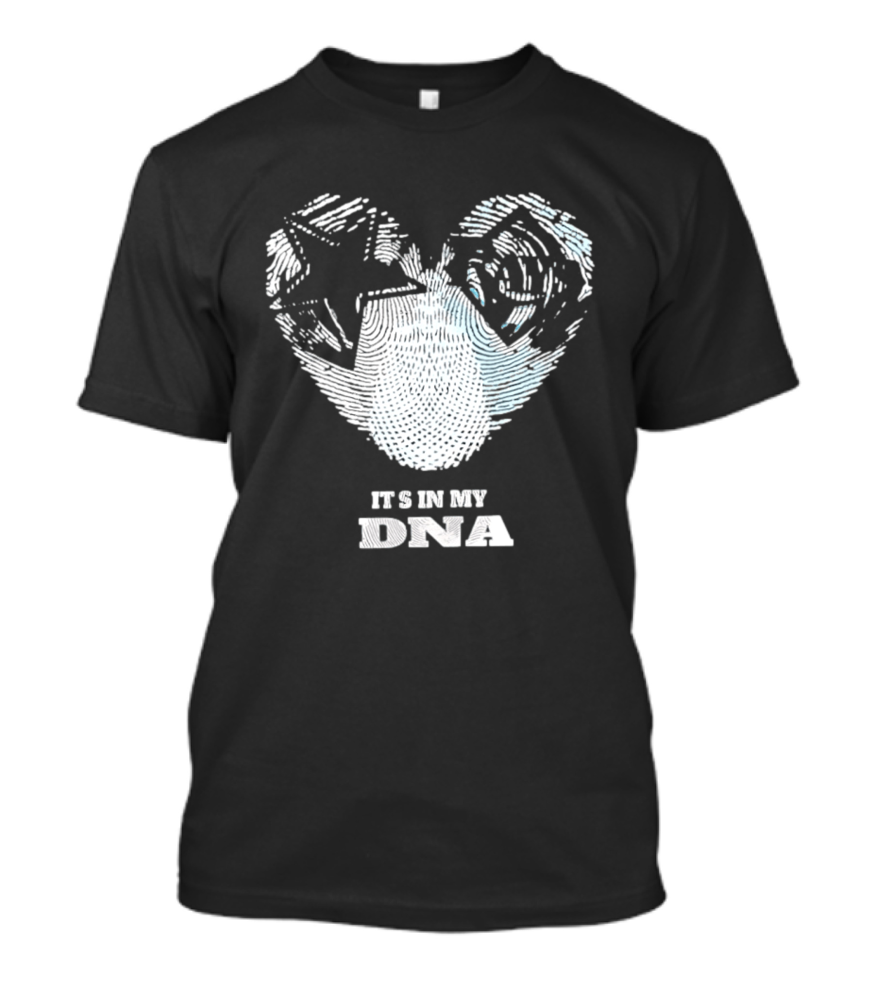 Dallas Cowboys Tampa Bay Rays It's In My DNA Heart Fingerprint T-Shirt