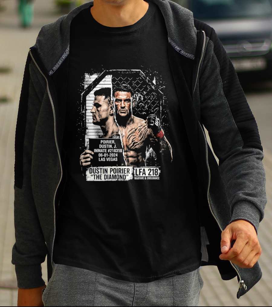 Dustin Poirier The Diamond Shot Las Vegas LFA 218 T-Shirt