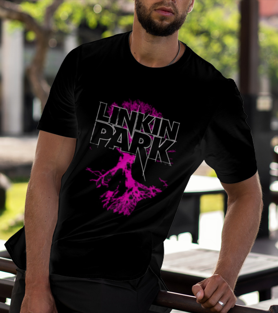 Linkin Park Tree Design Alternative Metal Band Merch T-Shirt