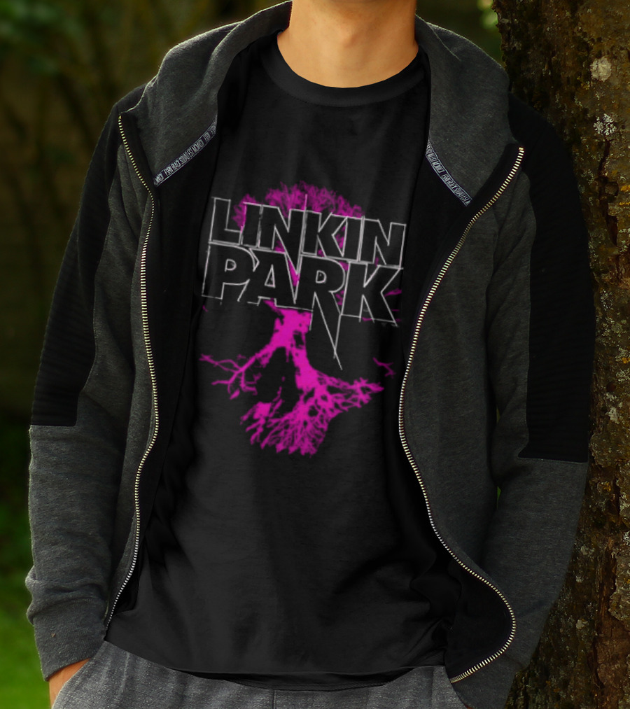 Linkin Park Tree Design Alternative Metal Band Merch T-Shirt