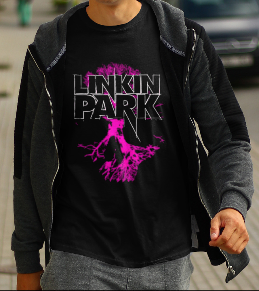 Linkin Park Tree Design Alternative Metal Band Merch T-Shirt