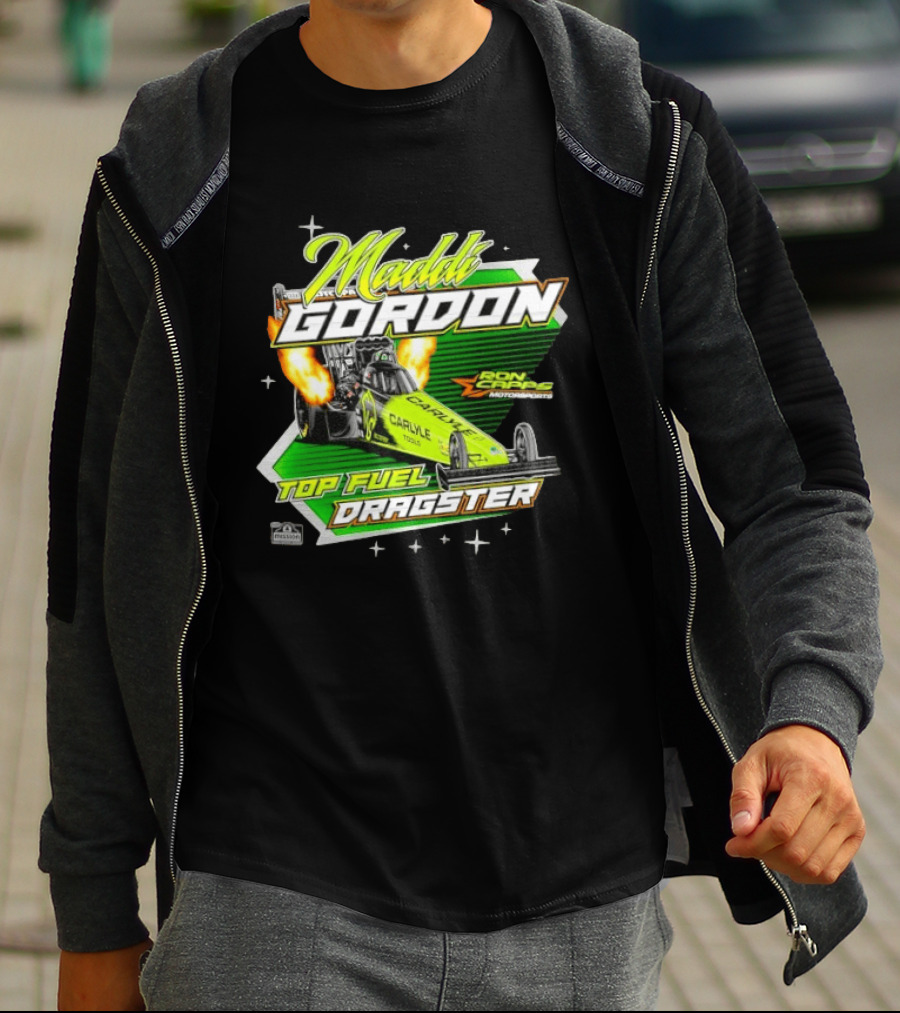 Maddi Gordon Ron Capps Motorsports Carlyle Tools Top Fuel Dragster T-Shirt