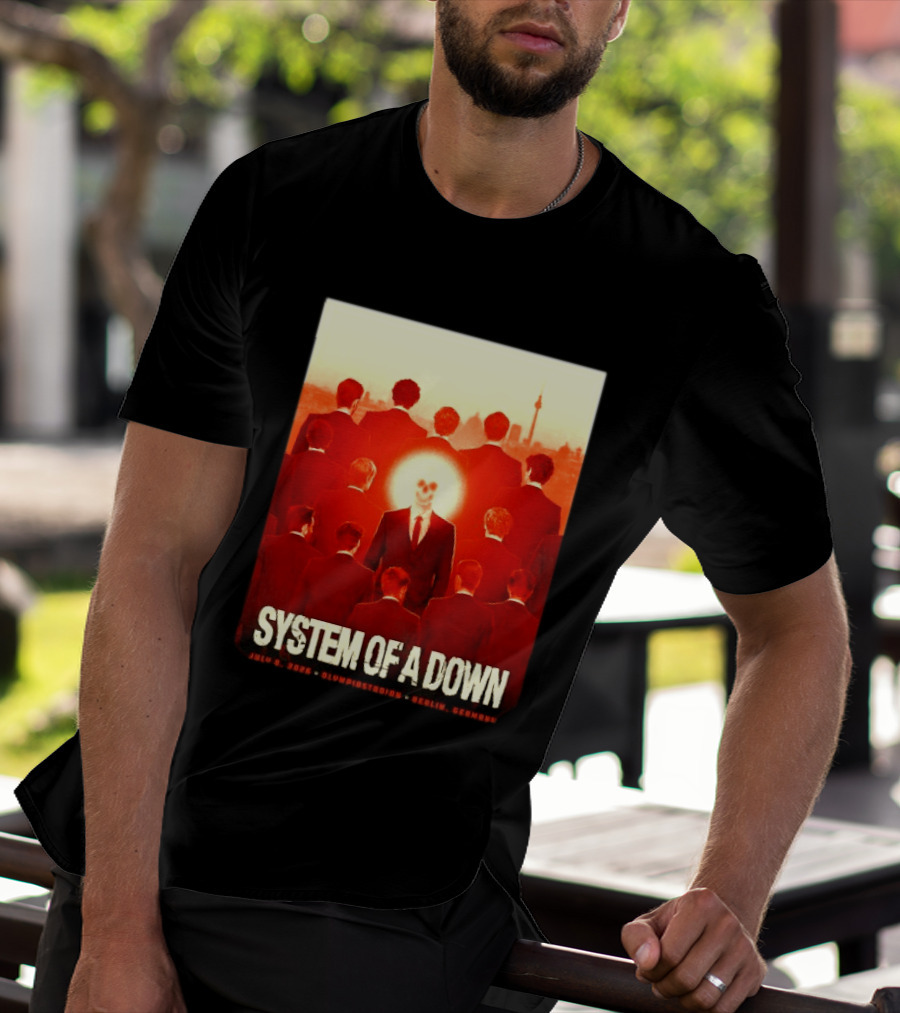 System Of A Down July 8 2026 Olympiastadion Berlin Germany Ghost Rider T-Shirt