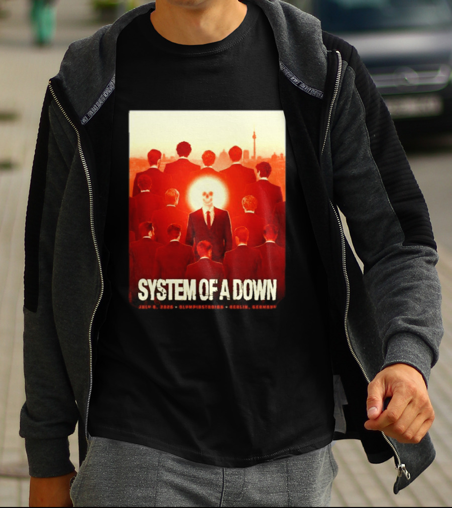 System Of A Down July 8 2026 Olympiastadion Berlin Germany Ghost Rider T-Shirt