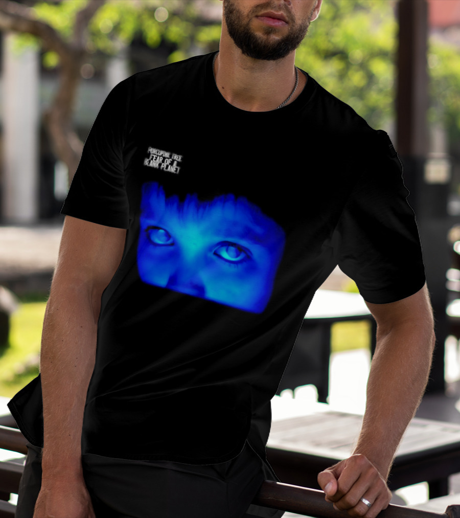 Porcupine Tree Fear Of A Blank Planet 2007 Rock Album Cover Blue Face T-Shirt
