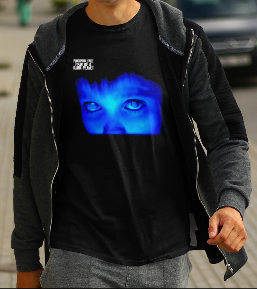 Porcupine Tree Fear Of A Blank Planet 2007 Rock Album Cover Blue Face T-Shirt