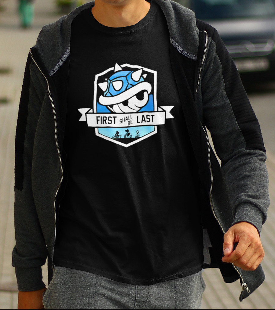 Mario Kart Blue Shell First Shall Be Last T-Shirt