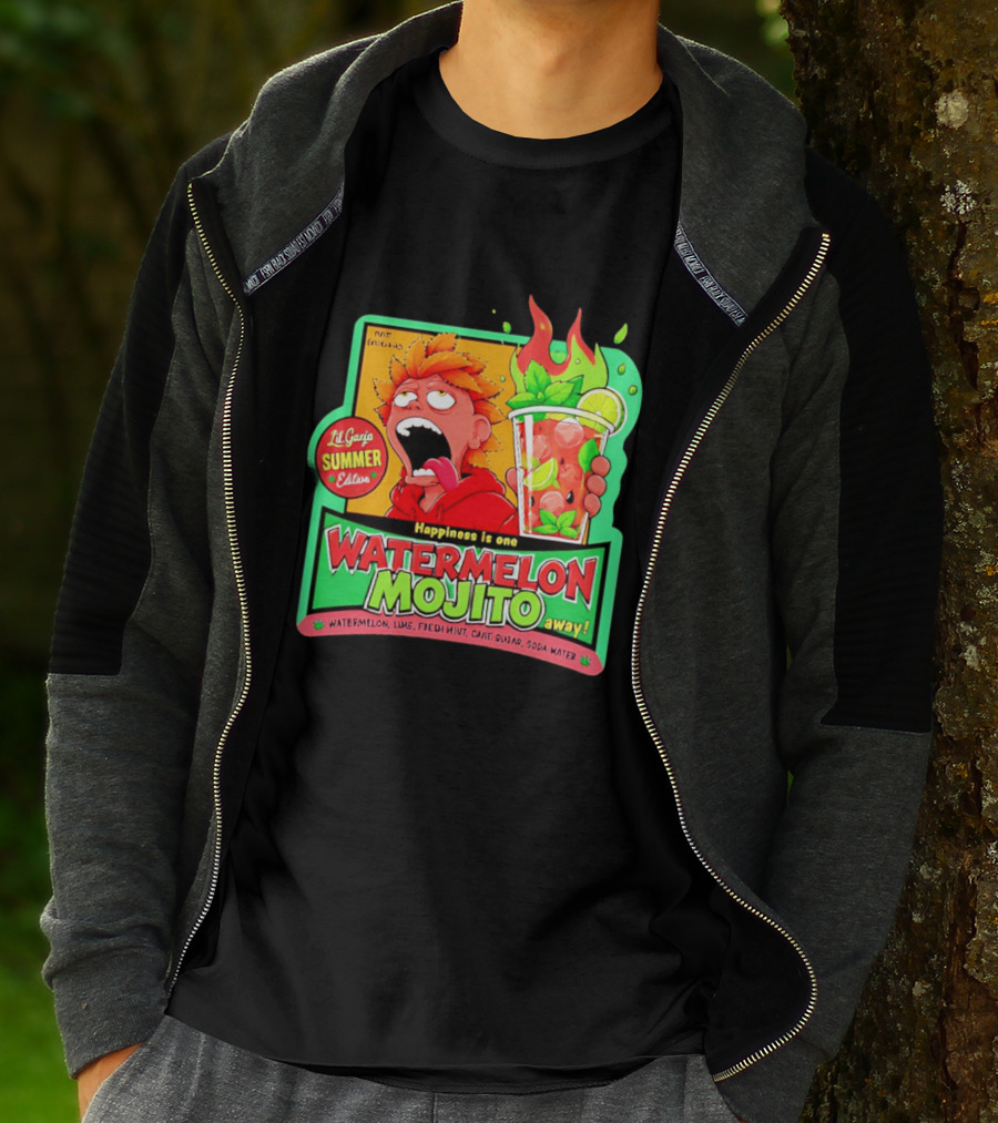 Lil Ganja Summer Edition Happiness Is One Watermelon Mojito Away T-Shirt
