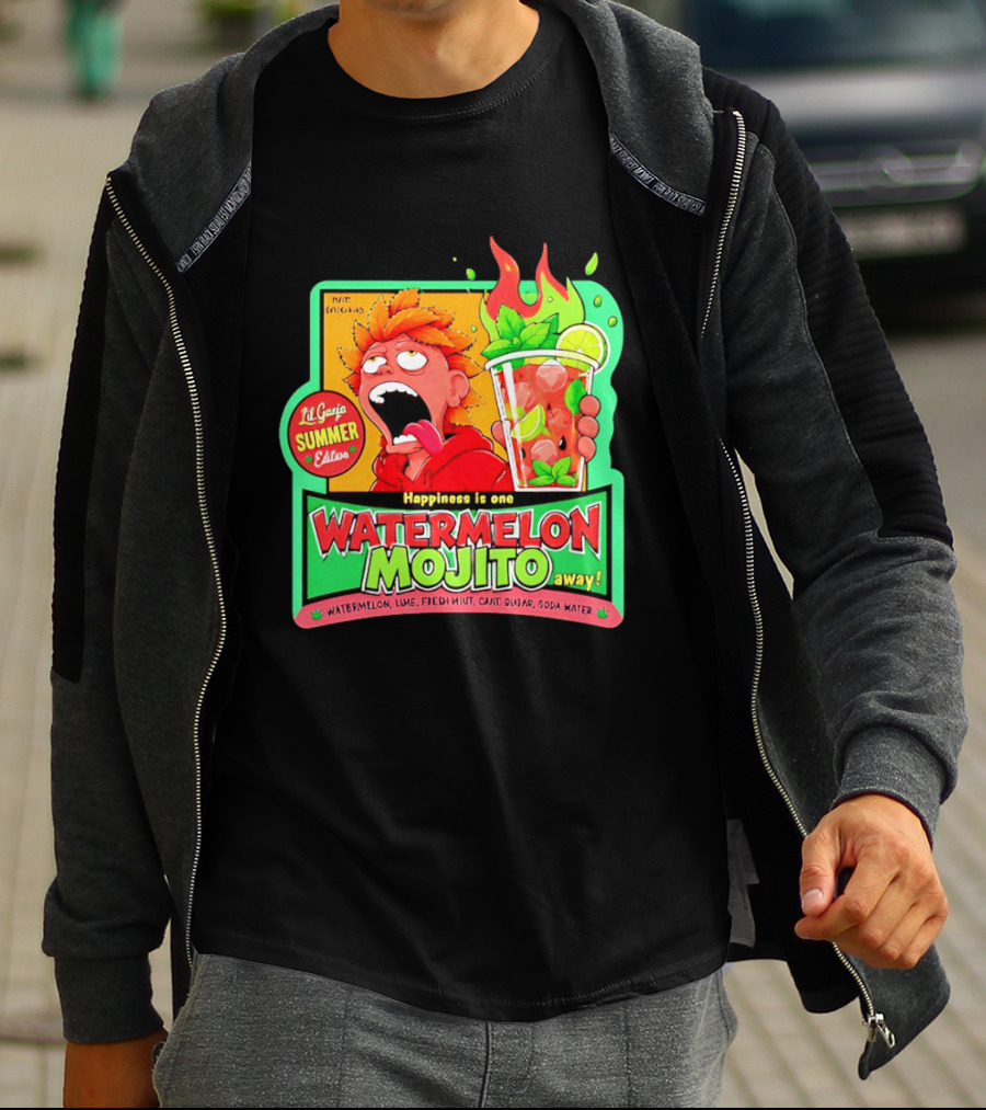 Lil Ganja Summer Edition Happiness Is One Watermelon Mojito Away T-Shirt