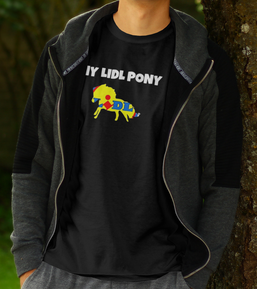 My Lidl Pony Horse Parody Yellow Red Blue T-Shirt
