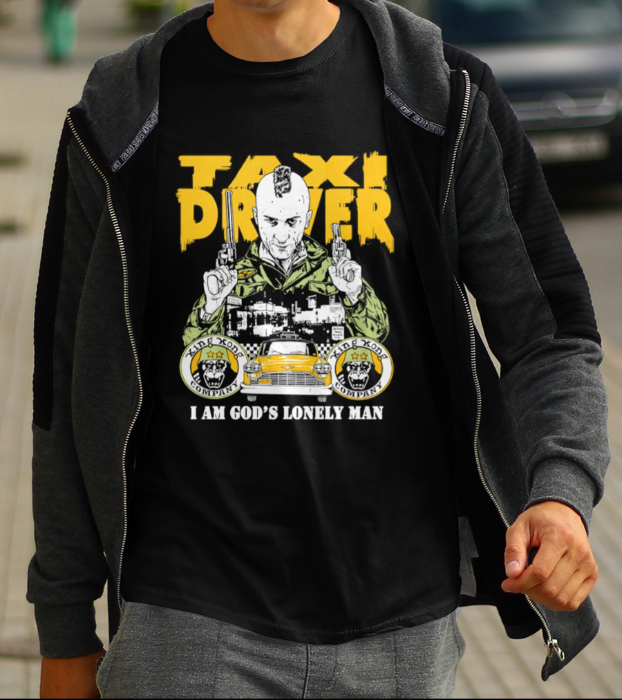 Taxi Driver I Am God's Lonely Man King Kong Company Vintage Styling T-Shirt