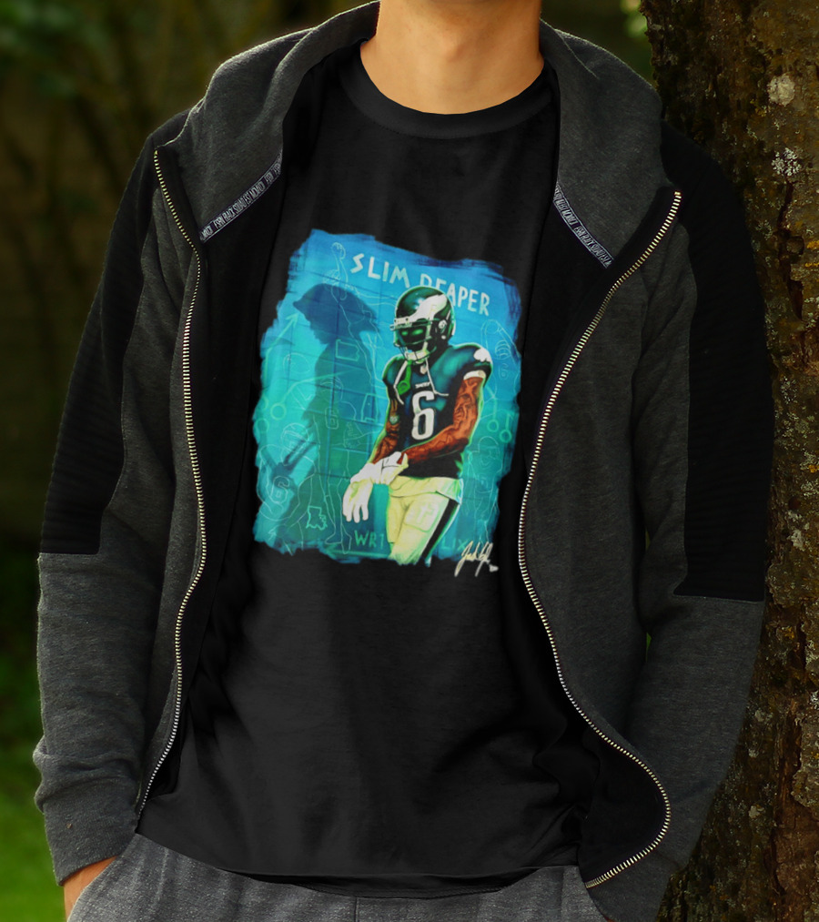 Philadelphia Eagles Devonta Smith Slim Reaper Phantom Six WR1 T-Shirt