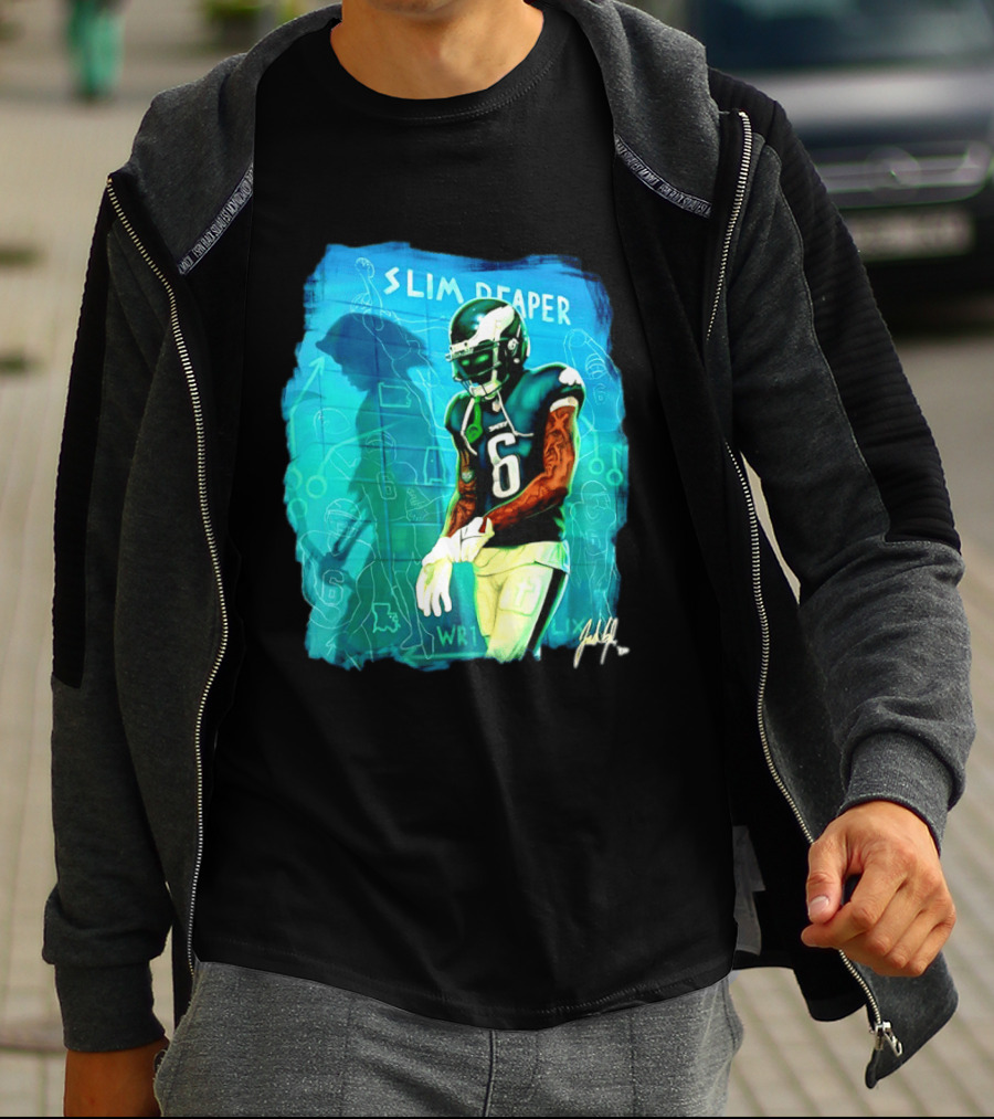 Philadelphia Eagles Devonta Smith Slim Reaper Phantom Six WR1 T-Shirt