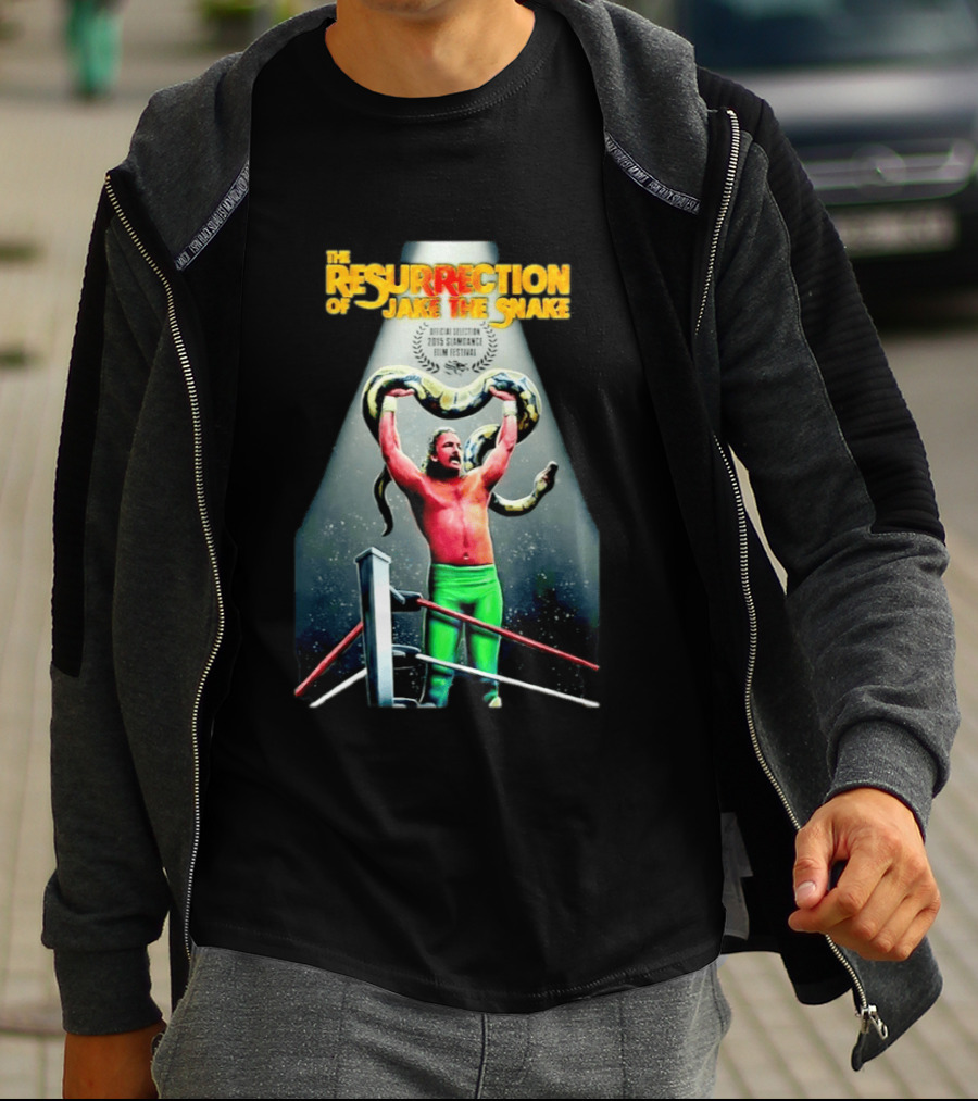 The Resurrection Of Jake The Snake Wrestling Documentary Official Selection 2015 Sundance Film Festival T-Shirt