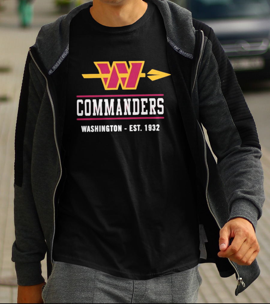 Washington Commanders W Arrow Est 1932 T-Shirt